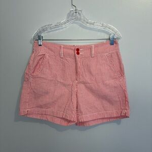Alpine Design Classic Red/White Stripe Seersucker Cotton Pockets Size 6 Shorts